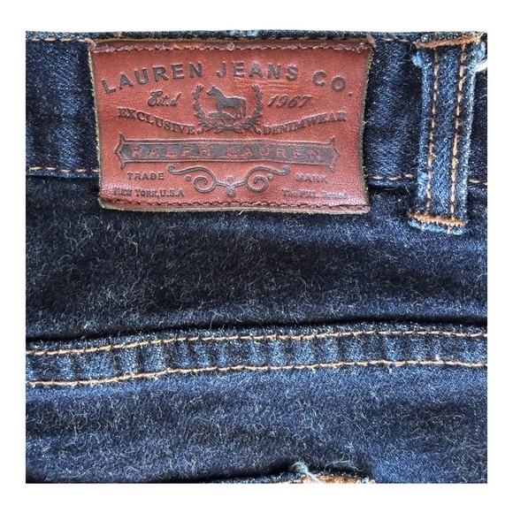 Lauren Jeans Co Ralph Lauren Womens Classic Bootcut Jeans Medium/Dark Wash | 14 - Picture 5 of 10